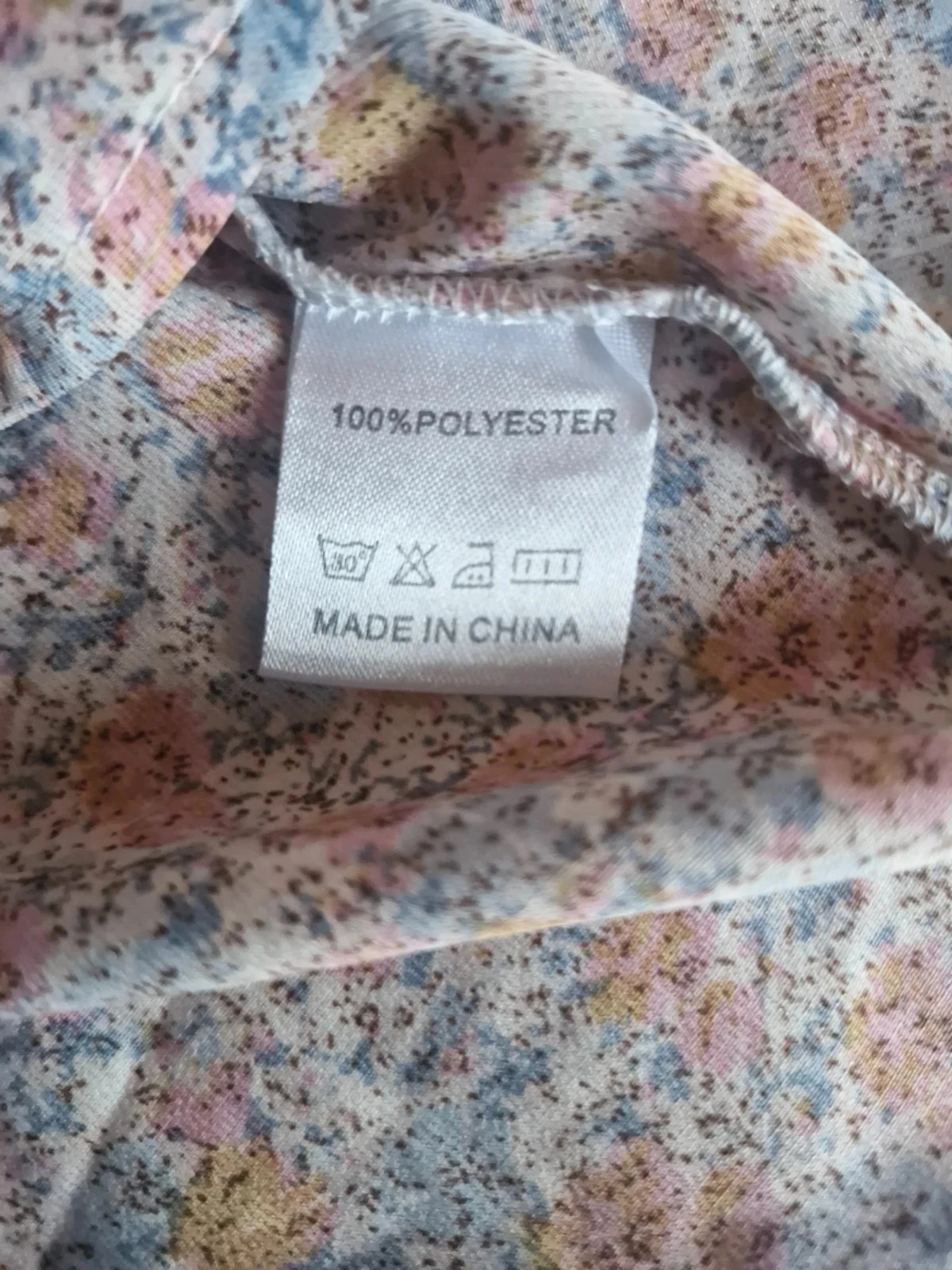 Blouse Cerise Blue fleurie S met franjes mouwen en romantische bohemische V-hals – photo 6